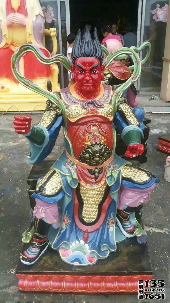 玻璃鋼彩繪寺廟太歲雕塑 玻璃鋼彩繪寺廟太歲雕塑