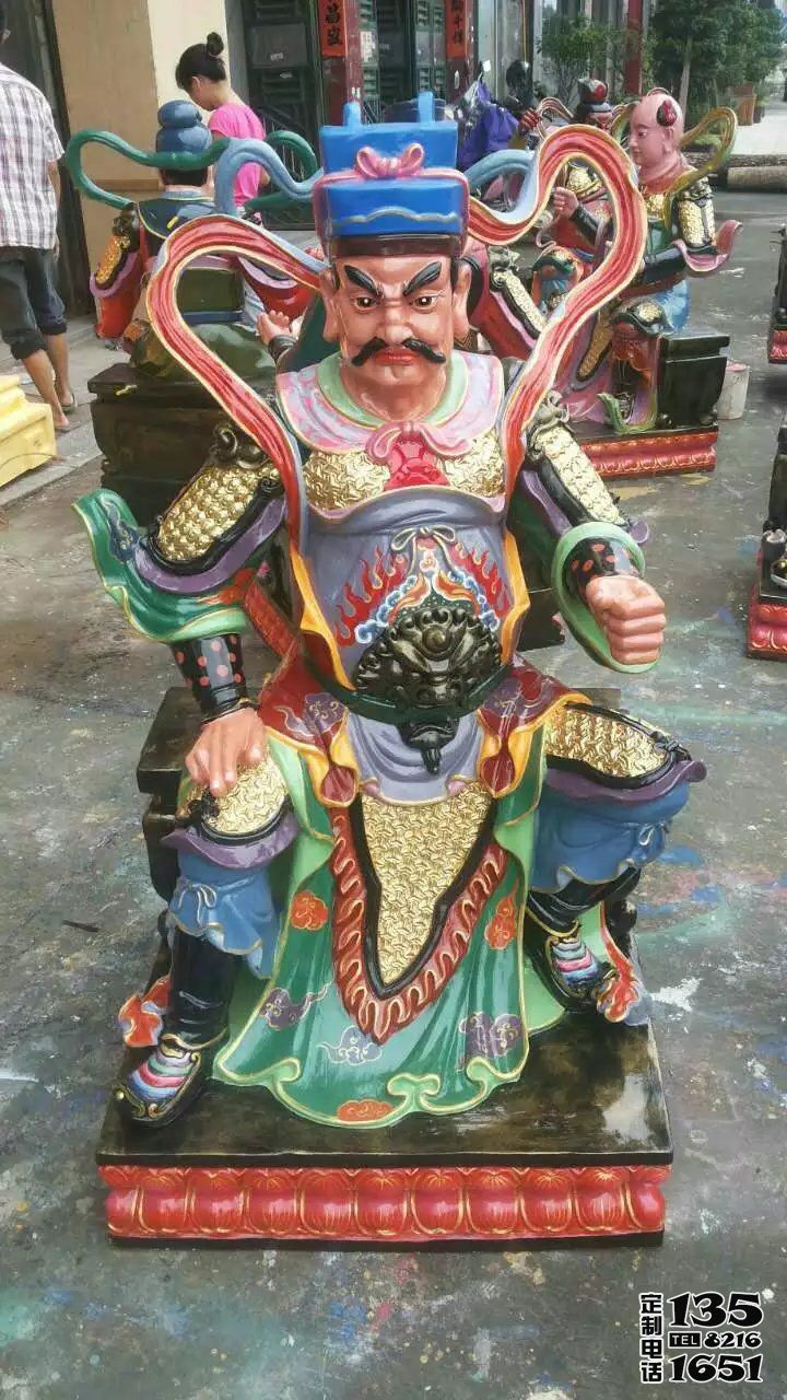 玻璃鋼仿真彩繪廟宇太歲雕塑 玻璃鋼仿真彩繪廟宇太歲雕塑