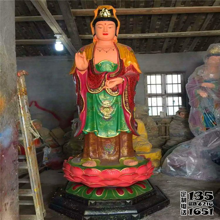 景區(qū)玻璃鋼彩繪神佛供奉西方三圣雕塑 景區(qū)玻璃鋼彩繪神佛供奉西方三圣雕塑