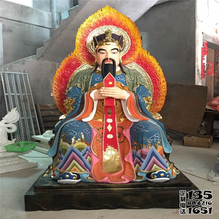景區戶外大型玻璃鋼彩繪神佛東岳大帝雕塑 景區戶外大型玻璃鋼彩繪神佛東岳大帝雕塑