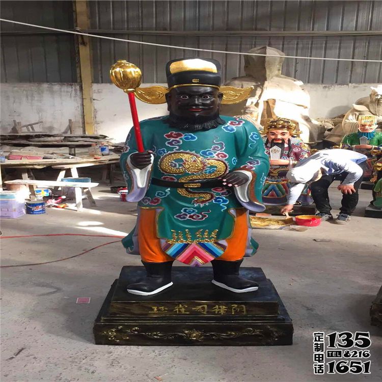 寺廟玻璃鋼彩繪判官雕塑 寺廟玻璃鋼彩繪判官雕塑