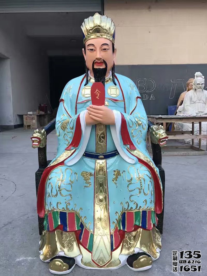 寺廟供奉佛像玻璃鋼彩繪三官雕塑 寺廟供奉佛像玻璃鋼彩繪三官雕塑