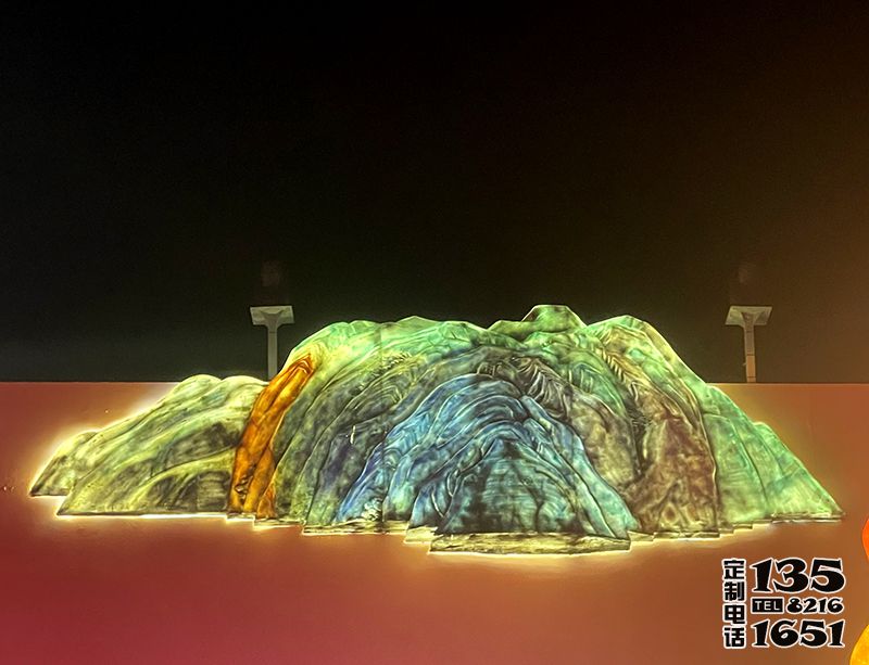 玻璃鋼發光假山造型雕塑 玻璃鋼發光假山造型雕塑